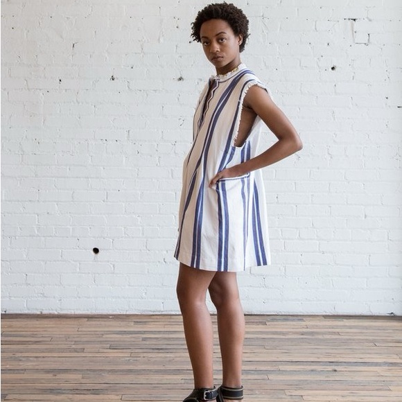 Isabel Marant Dresses & Skirts - Isabel Marant Blue and White Striped Dress, Size 0